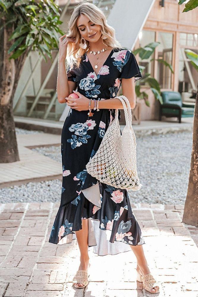 Boho Floral Maxi Dress