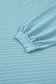Light Blue Textured Drop Shoulder Plus Size Knit Top