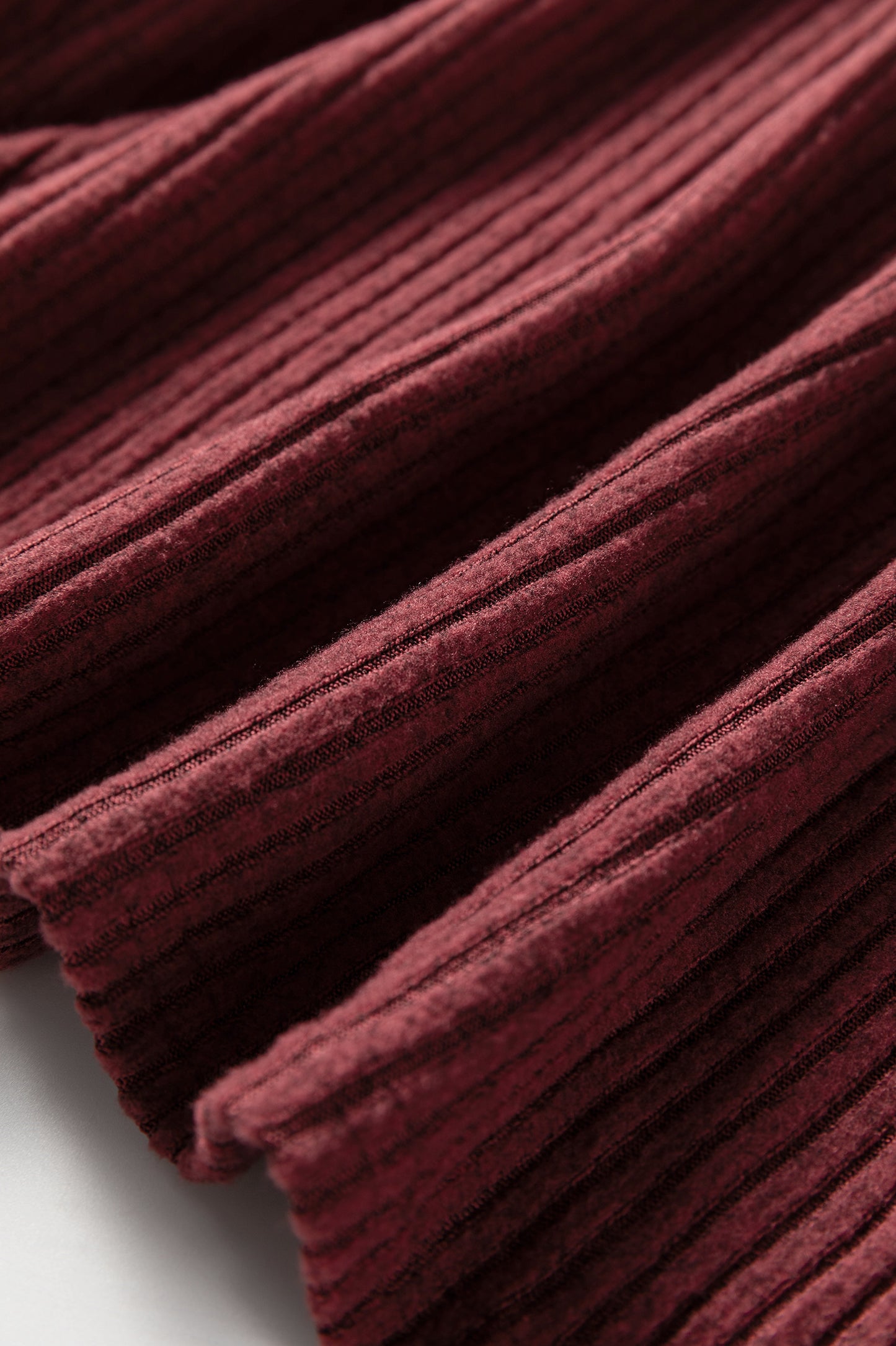 Wild Ginger Plus Size Ribbed Button Decor Long Sleeve Loose Top