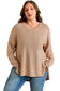 Parchment Plus Size Drop Shoulder Knit Tunic Top