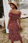 Bohemian Style Off Shoulder Dress