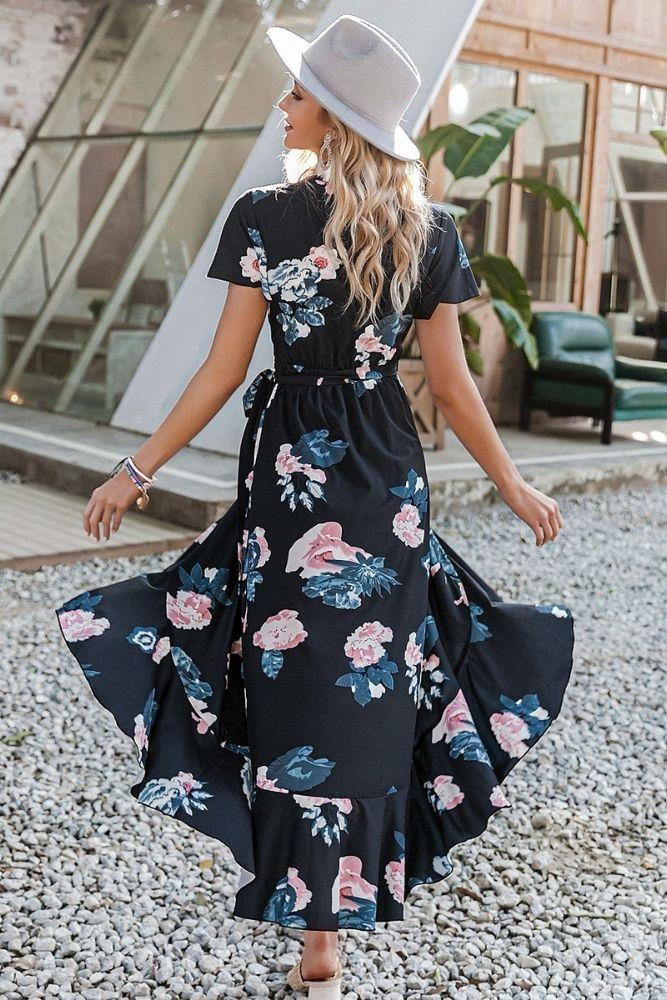 Boho Floral Maxi Dress