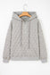 Gray Quilted Quarter Zip Plus Size Hoodie