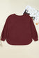 Wild Ginger Plus Size Ribbed Button Decor Long Sleeve Loose Top