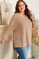 Parchment Plus Size Drop Shoulder Knit Tunic Top