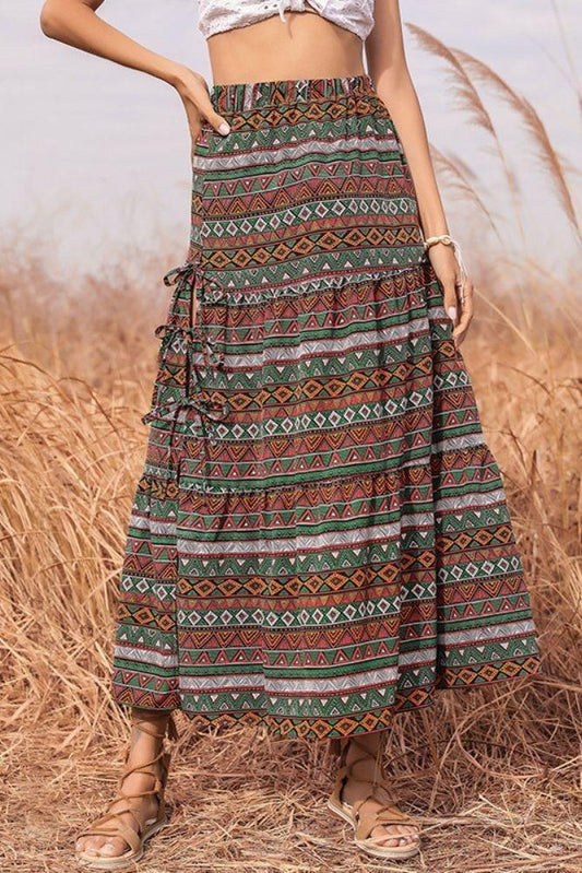 Ethnic Boho Maxi Skirt